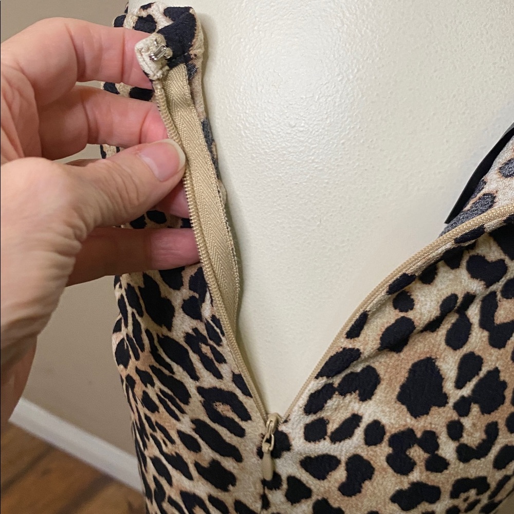 H&M leopard slit front shirred viscose maxi skirt 🐆💕6 - Picture 9 of 12